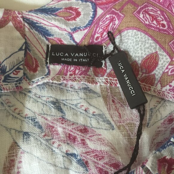 NEW Luca Vanucci Linen Sleeveless Top - Picture 3 of 3